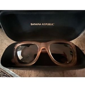 Banana Republic pink sunglasses.
